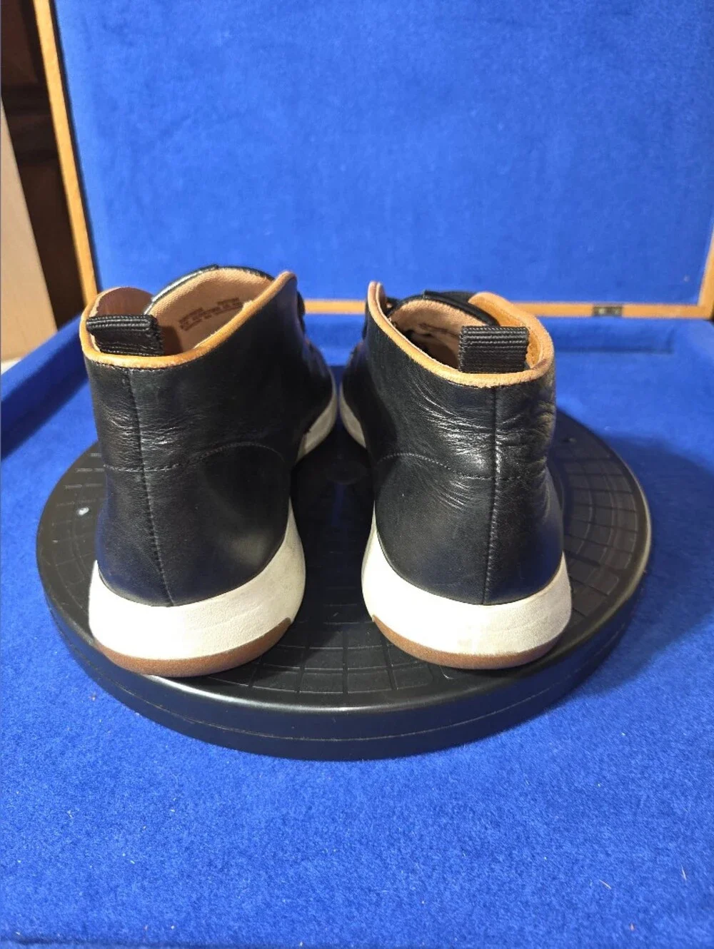 Cole Haan Men's GrandPro Black Leather Lace Up Sport Chukka Boots, Sz. 9.5M-US